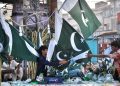 APP18-08
HYDERABAD: August 08 – A vendor displaying the national flags to attract the customers in connection with the upcoming Independence Day of Pakistan celebrations as the nation starts preparations to celebrate the Day in befitting manners. APP photo by Farhan Khan